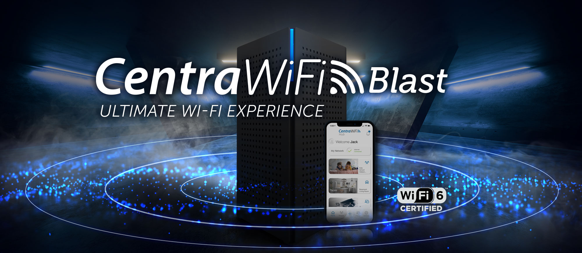CentraWiFi Blast router with Virus and Malware protection